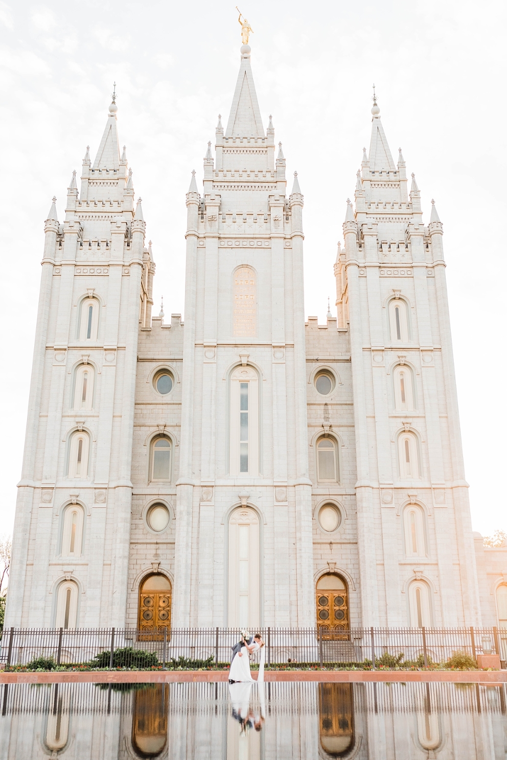 Classic Wedding at the Thomas S. Monson Center and Salt Lake Temple ...