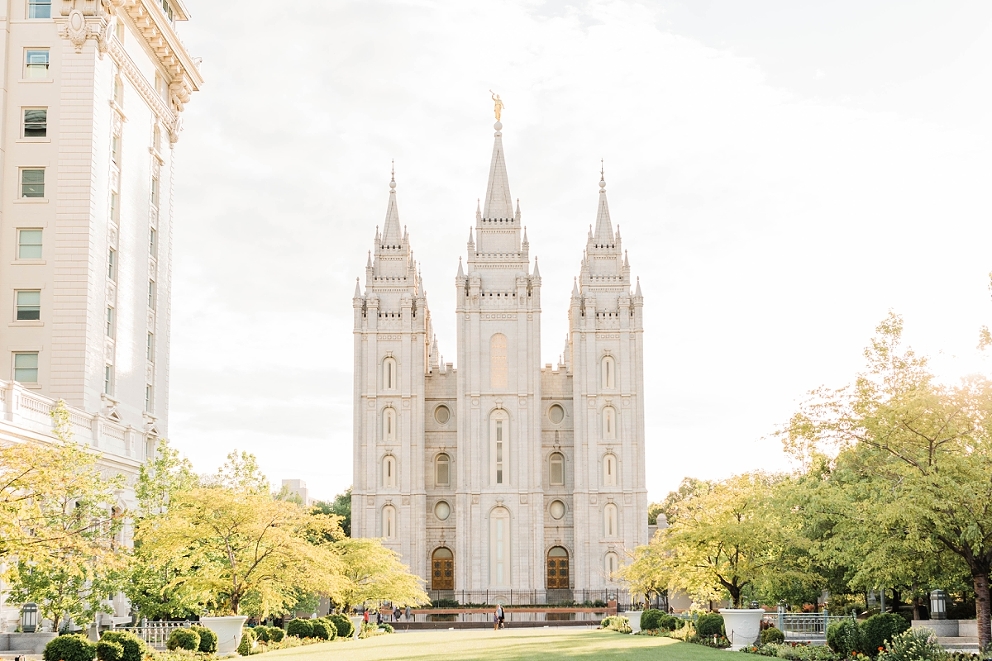 Classic Wedding at the Thomas S. Monson Center and Salt Lake Temple ...