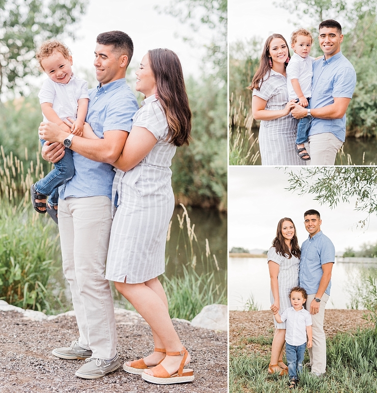 Utah family photo, Family of three, what to wear for family pictures, photography by Tasha Rose, Utah family photographer
