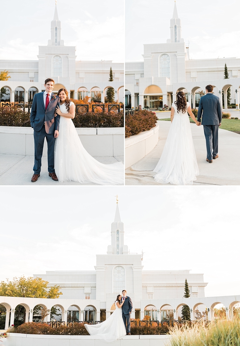 LDS Bountiful Temple Wedding