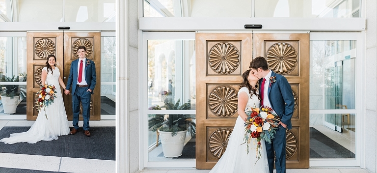 Temple wedding exit