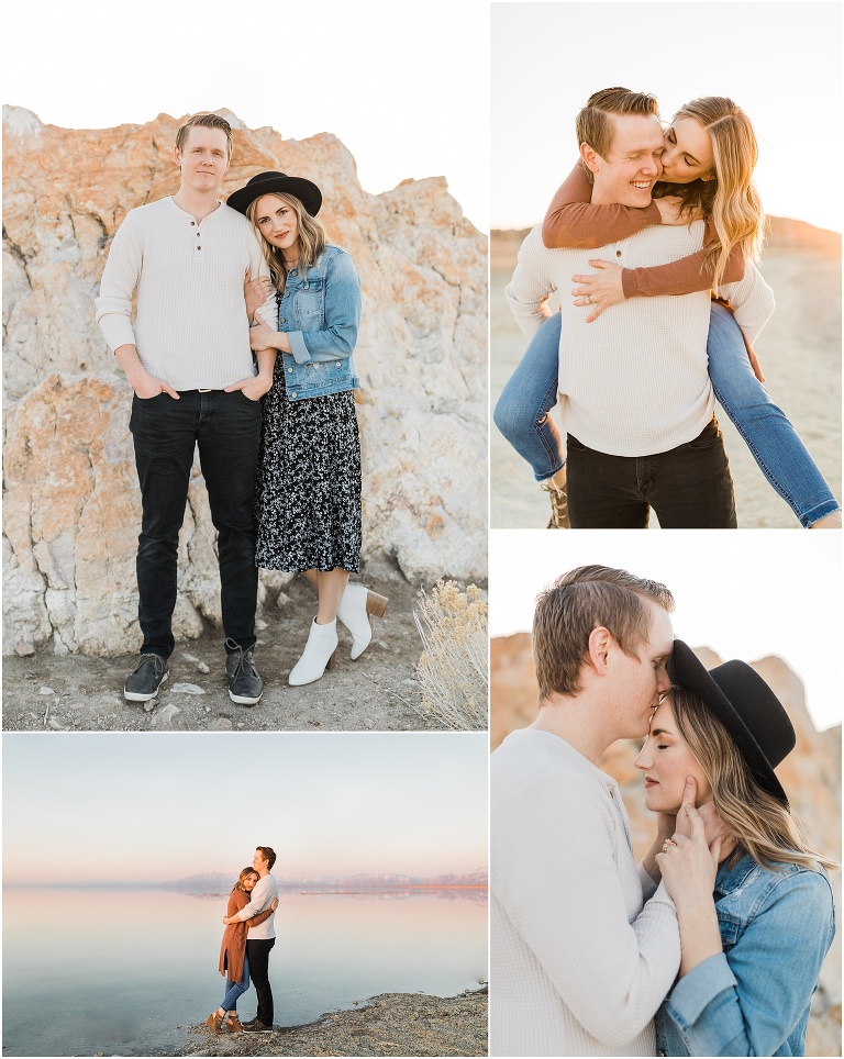 Husband and wife photoshoot at Antelope Island